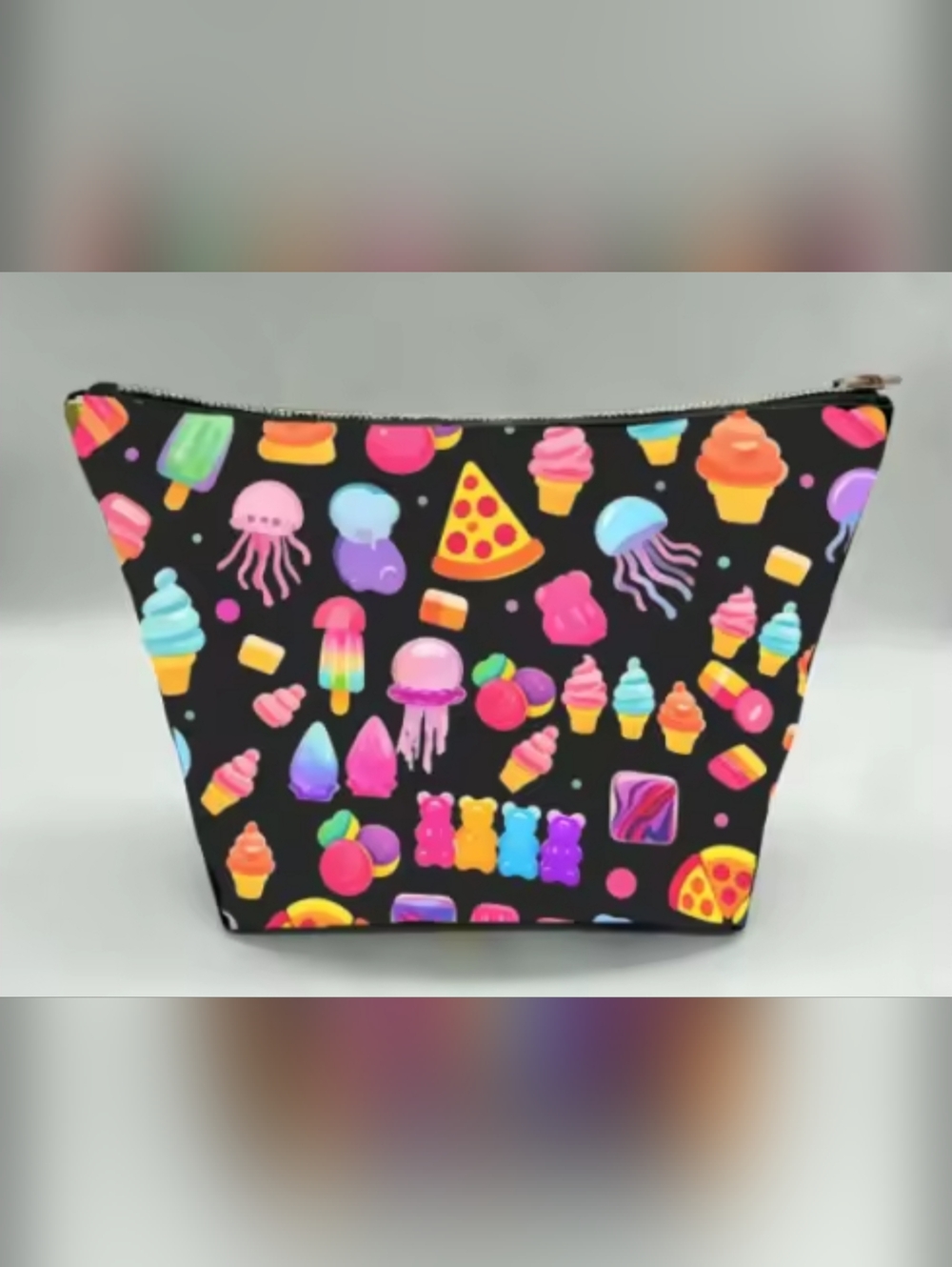 Colorful Squishy Nee Doh Designs On a  9 X 12  Bag. Fully Lined.  Designed By Me